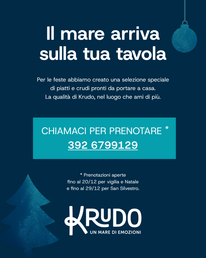 Il menù per le festività